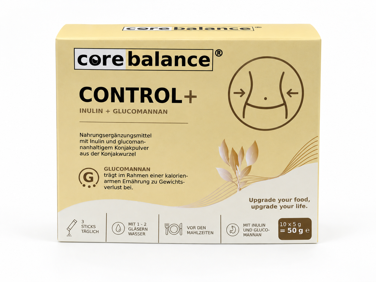 COREBALANCE CONTROL+ | Glucomannan Sticks mit Inulin & Konjakwurzel – 10 Sticks