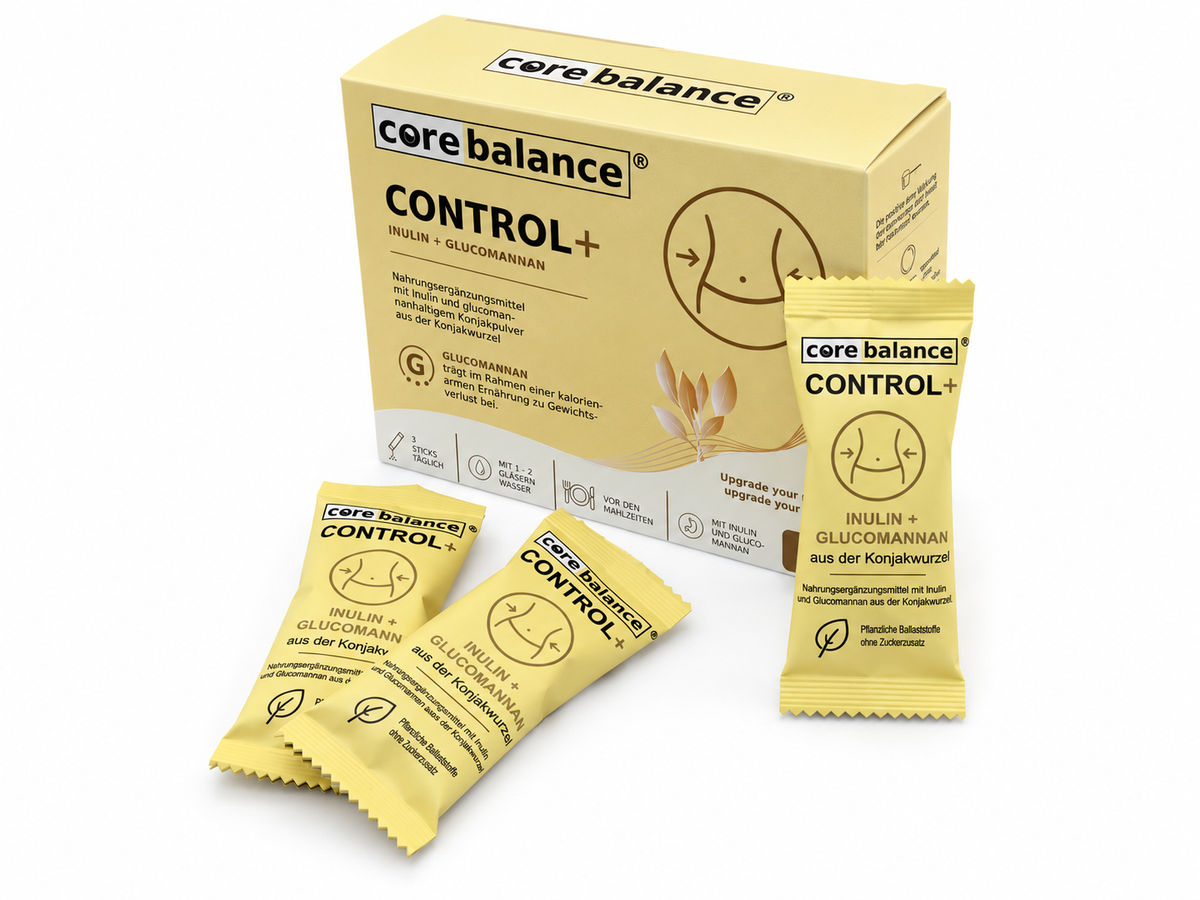 COREBALANCE CONTROL+ | Glucomannan Sticks mit Inulin & Konjakwurzel – 10 Sticks